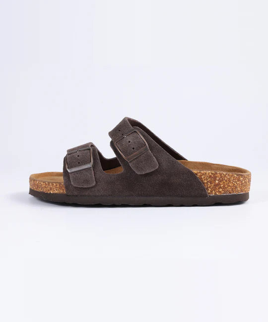 Premium Genuine Suede Sandals by Qomfort