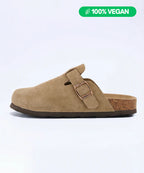100% Vegan Suede Clogs by Qomfort
