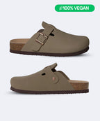 Smooth Vegan Leather Clogs by Qomfort