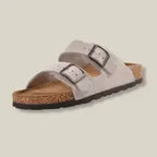 Premium Genuine Suede Sandals by Qomfort