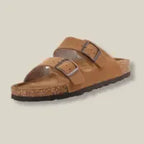 Premium Genuine Suede Sandals by Qomfort